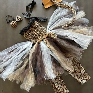 Leopard Print Tutu Costume for Kids